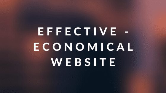 effective - economical website
